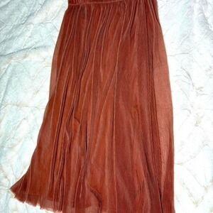 Tulle BOHO Maxi skirt Fairy Princess style Clay color Y2K Size XS Lauren Conrad
